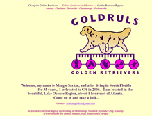 Tablet Screenshot of goldrulsgoldens.com